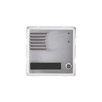 Panou SINTHESI S2 din aluminiu anodizat cu 1 buton Interfonie, Interfoane cladiri, Module Sinthesi S2