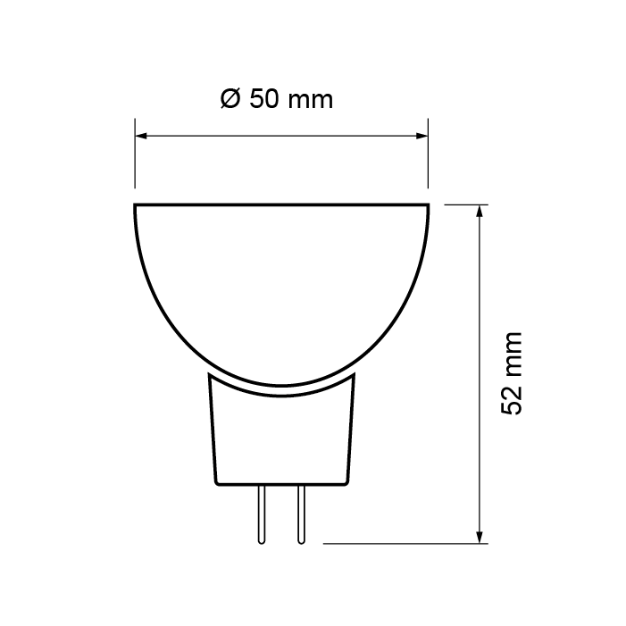 Spot LED, 4W, MR16, 220V, 4200K (**Cantitate minima de comanda 10 buc**)