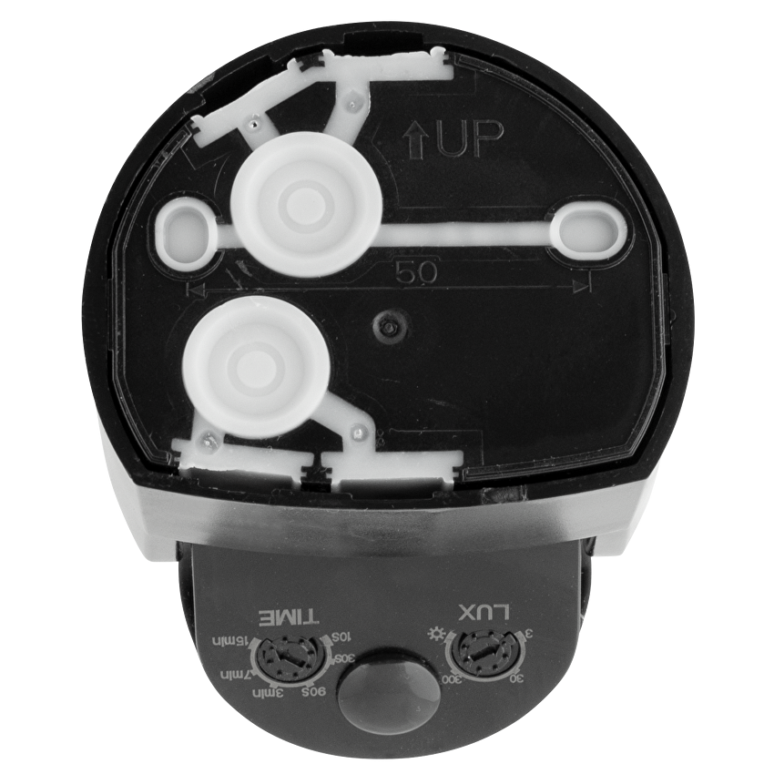 Senzor de miscare PIR pentru montaj aparent, cu lentile negre 2xPIR, 180/360 grade, 9m IP65, negru