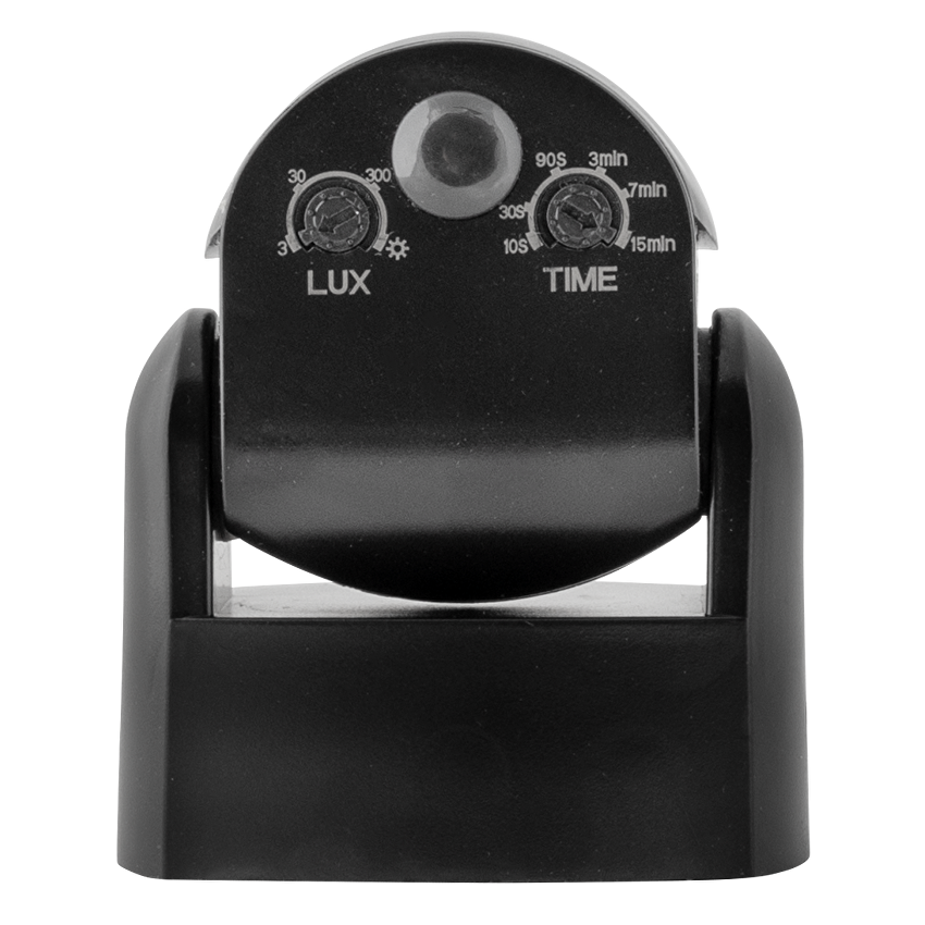 Senzor de miscare PIR pentru montaj aparent, cu lentile negre 2xPIR, 180/360 grade, 9m IP65, negru