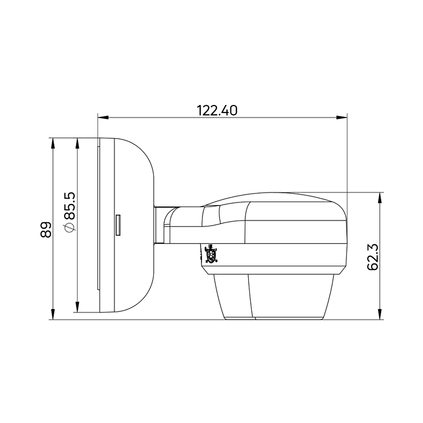 Senzor de miscare si prezenta PIR pentru montare pe perete/plafon 360 grade, 12m, IP65