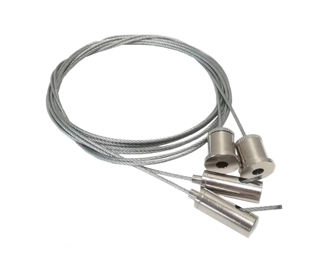 Set de cabluri de suspensie 2m (2 buc. + 2 ?uruburi)