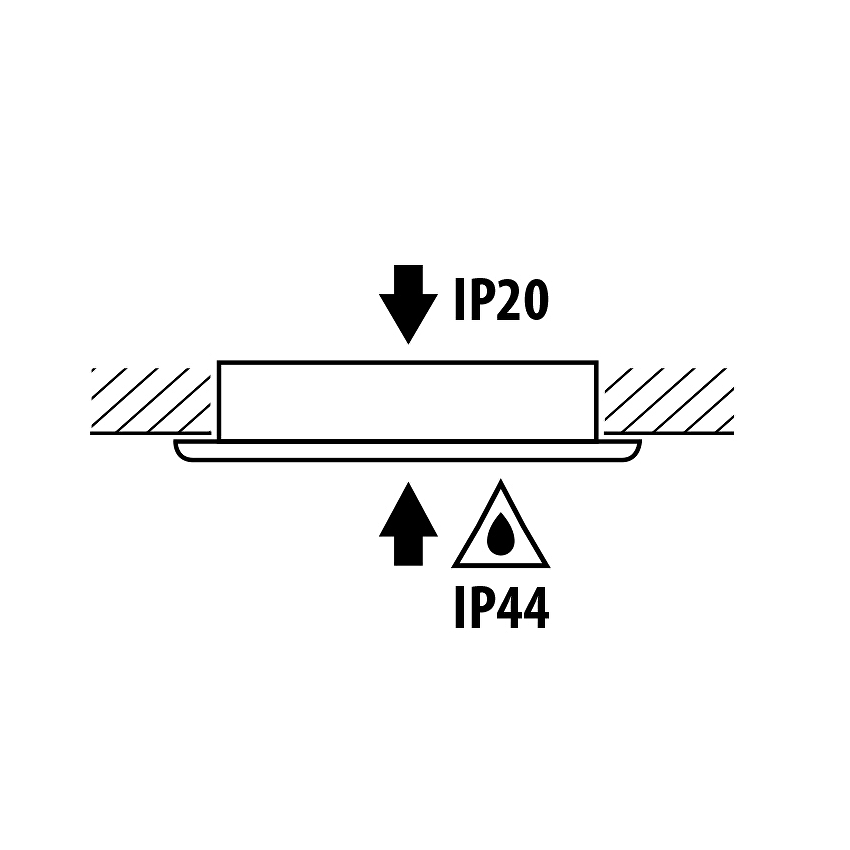 Spot LED incastrabil, rotund, SMD2835, 4W, lumina neutra, corp auriu, IP44