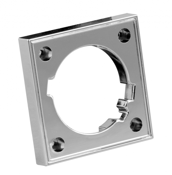 Spot mini LED PENTRU MOBILIER, cu rama, patrat, 1.5W, 4000K, corp cromat, LUMINA NEUTRA