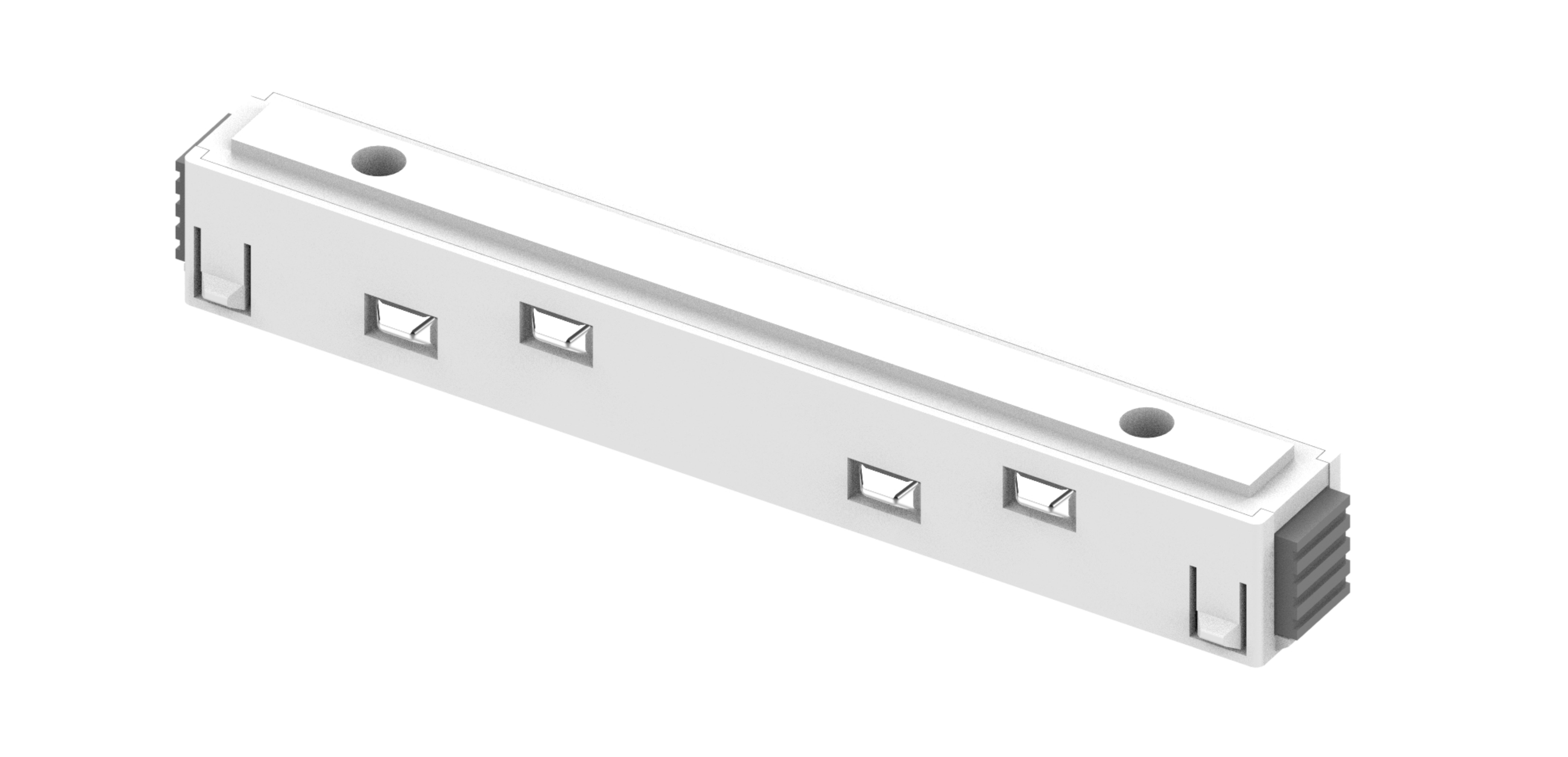 Conector Drept Sistem Magnetic M35 Alb Optonica
