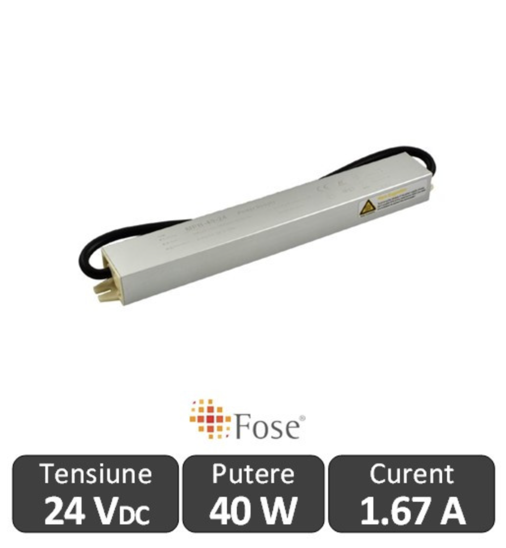Sursa alimentare FOSE LED 40W 24V IP67