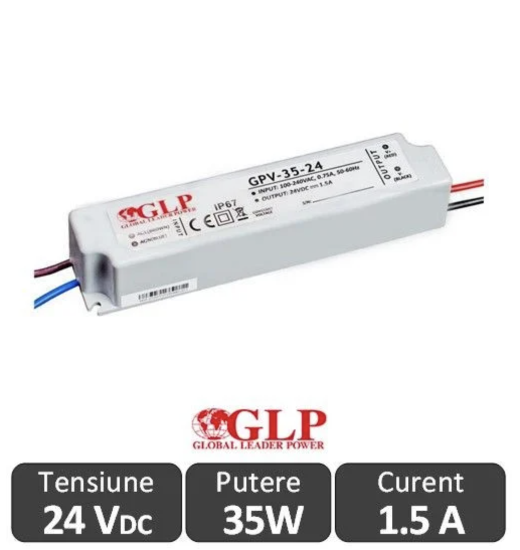 Sursa alimentare GLP LED 35W 24V IP67
