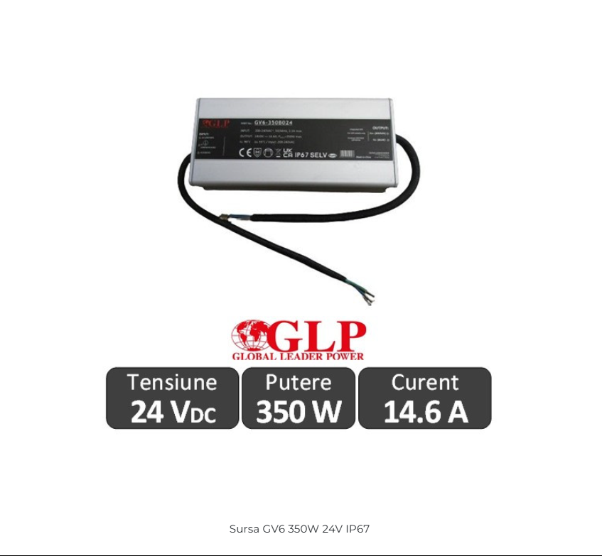 Sursa alimentare GV6 350W 24V IP67