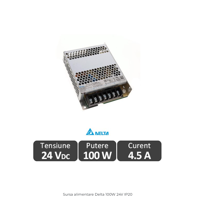 Sursa alimentare LED Delta Electronics 100W 24V 4.5A