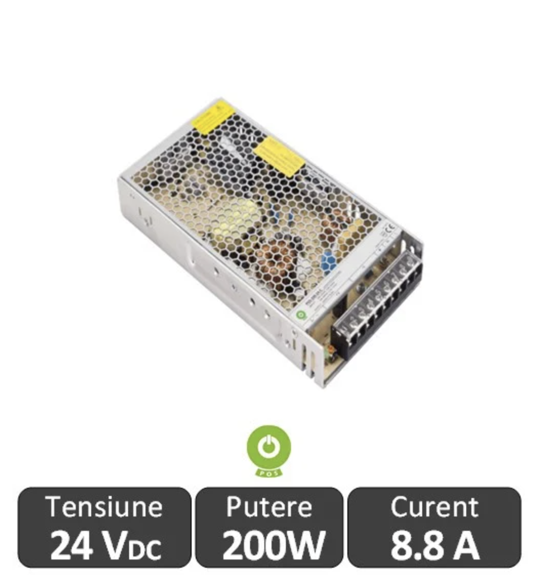 Sursa alimentare POS LED 200W 24V IP20