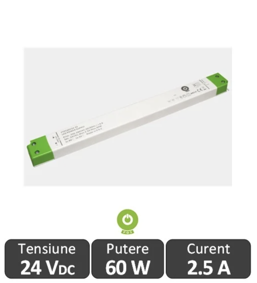 Sursa alimentare Slim FTPC LED 60W 24V IP20
