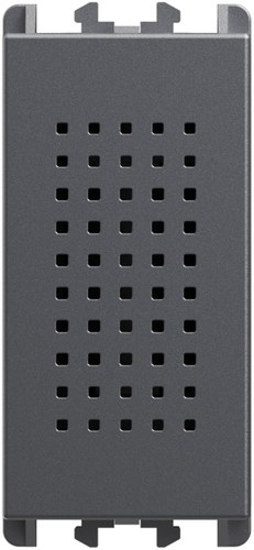 Sonerie electromecanică 12 Vac 50Hz, borne cu șurub, 1 modul, Lybra, titan Urmet 27250.TT