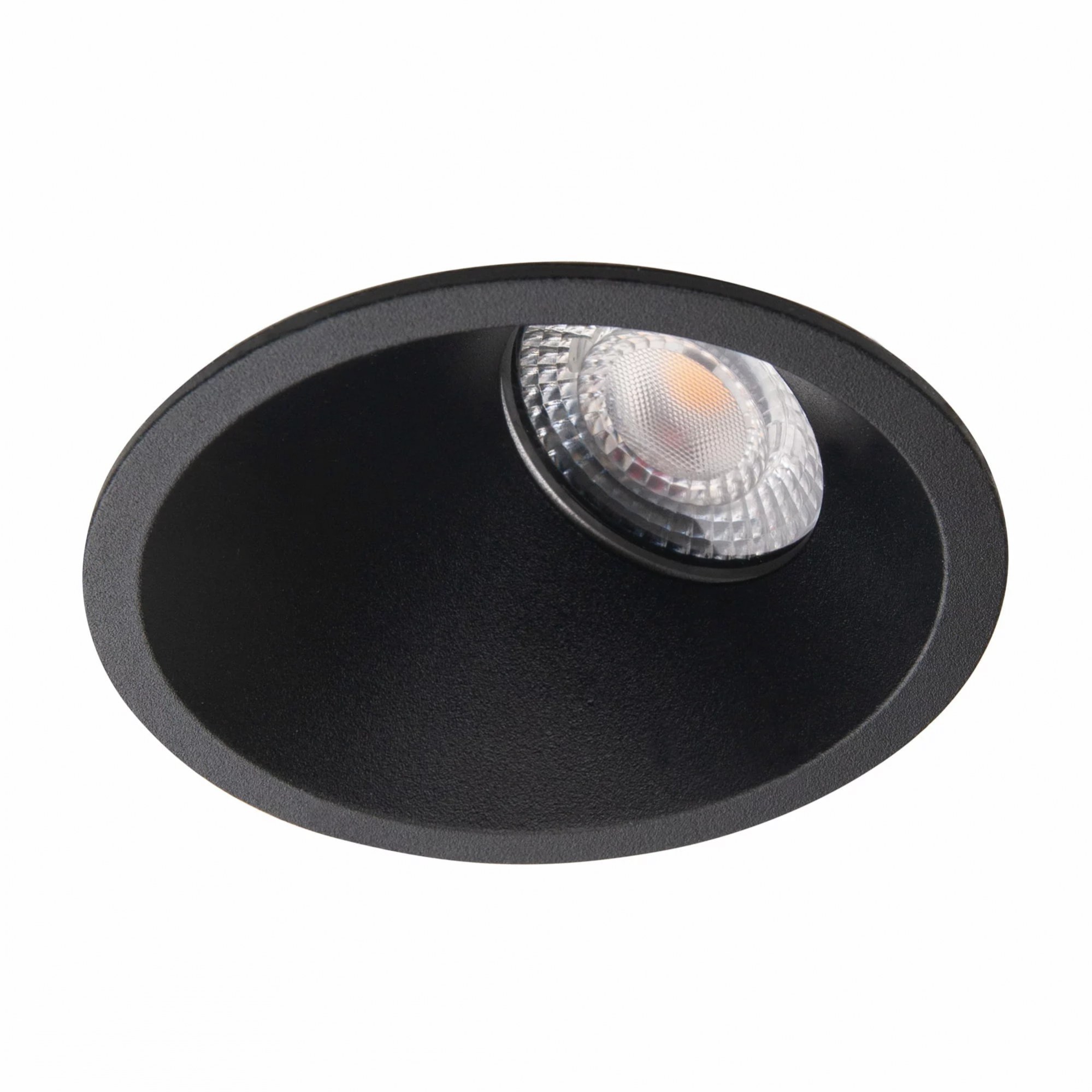 Spot încastrat Bellatrix lateral dimabil negru Maxlight H0116
