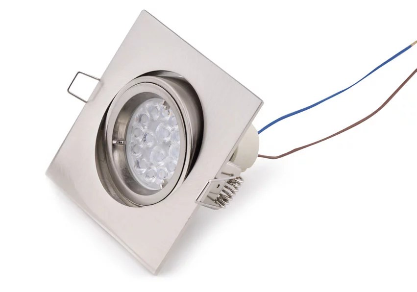 Spot încastrat Fine GU10 metal periat Maxlight H0040