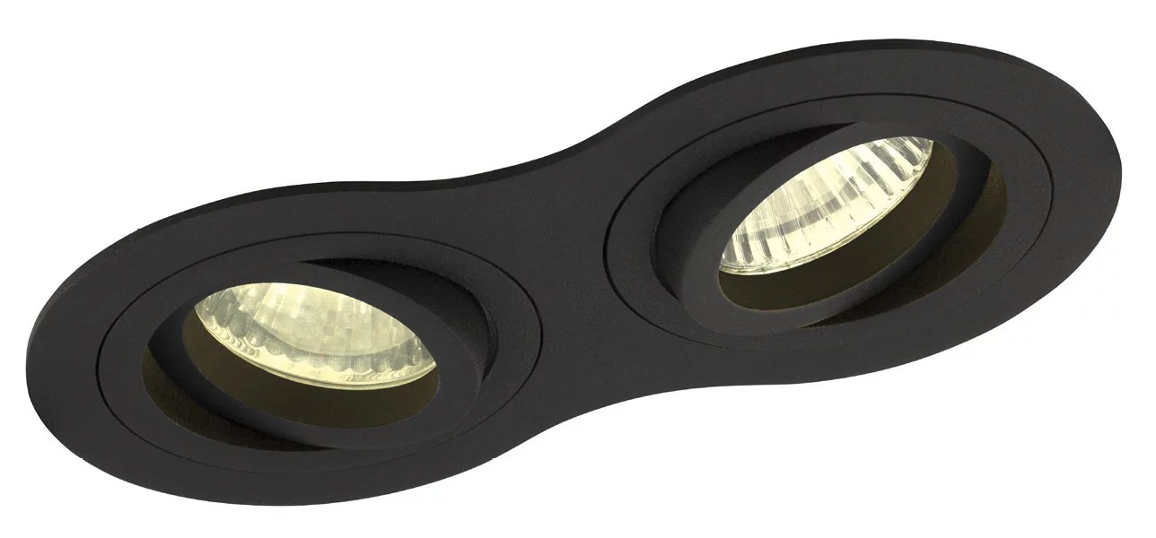 Spot încastrat Signal II GU10x2 negru Maxlight H0087