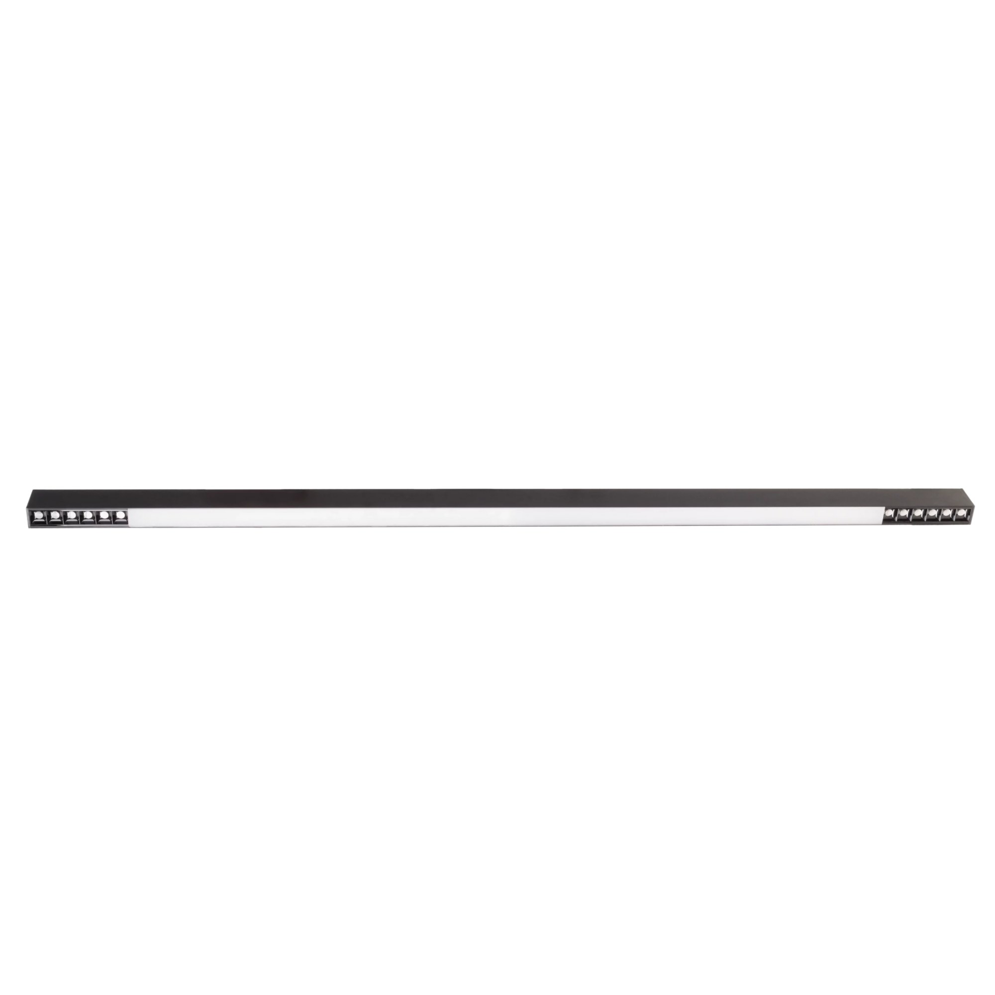 Spot LED aplicat RX 160 cm 40W 3200lm 3000K 48°+100° negru Maxlight C0261