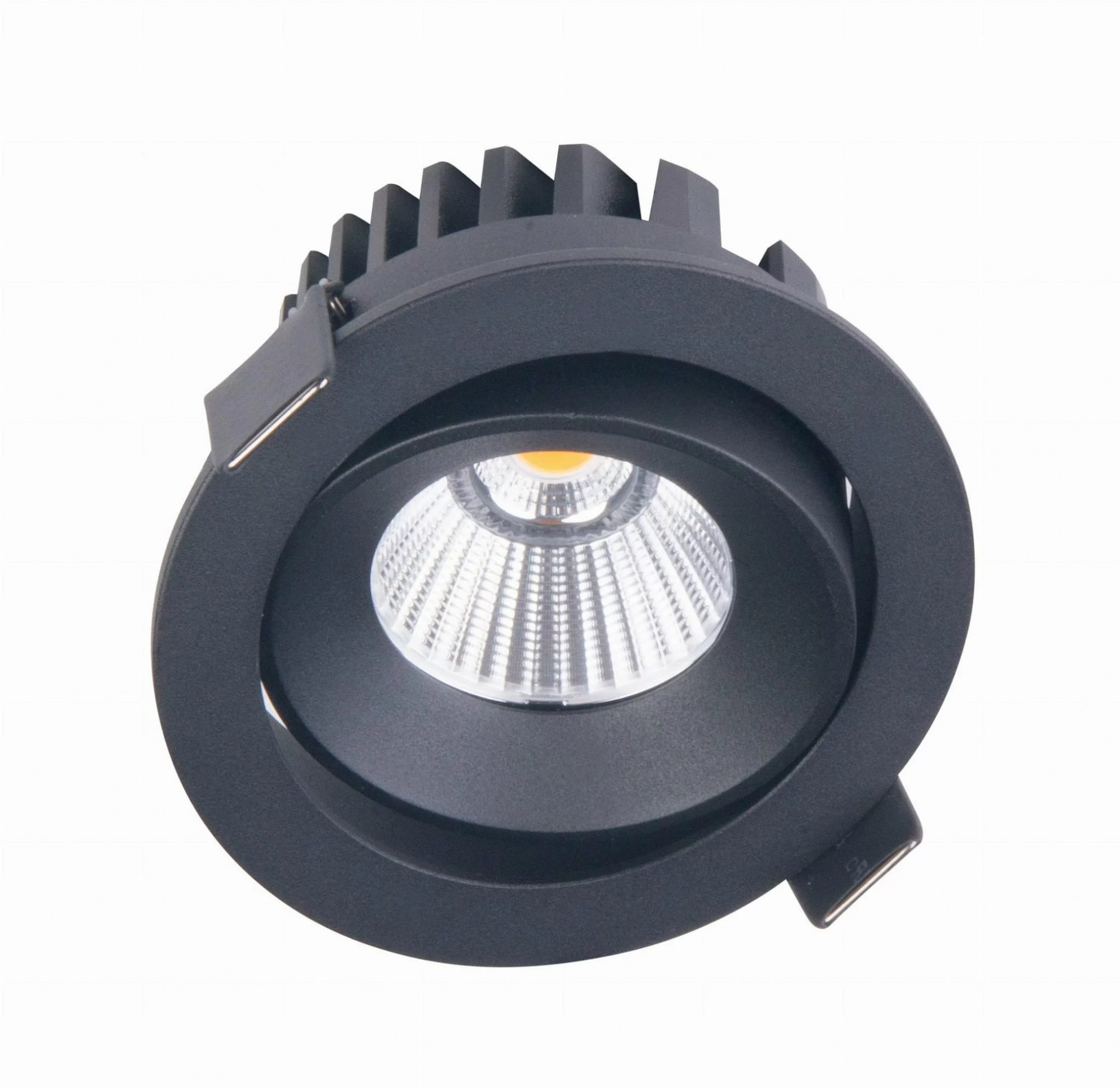 Spot LED încastrat Cyklop 3000K 10W 754lm 38° IP65 negru Maxlight H0095