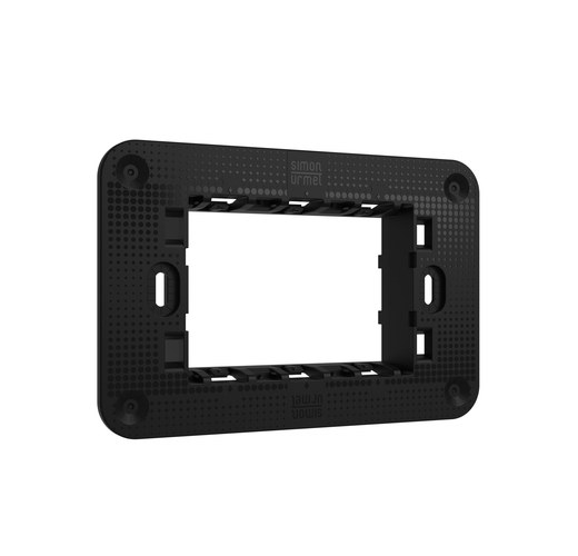 Suport slim 3 module, cu șuruburi, Lybra Urmet 27703 Modular, Seria LYBRA, Suporti