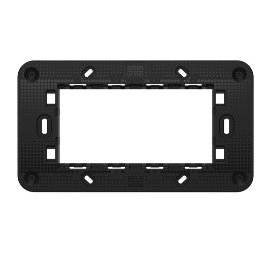 Suport slim 4 module, cu șuruburi, Lybra Urmet 27704