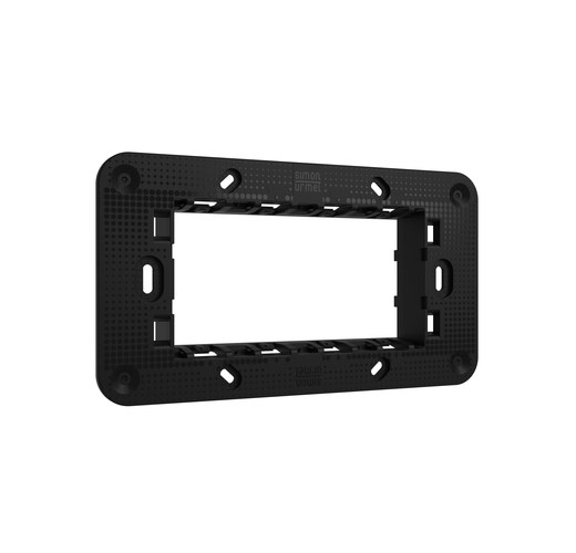 Suport slim 4 module, cu șuruburi, Lybra Urmet 27704 Modular, Seria LYBRA, Suporti