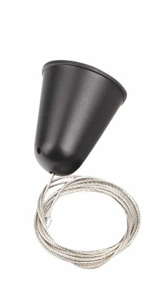 Suspensie pe cablu 3 m, reglabilă, fără suport negru Maxlight MHT1-P30-BK