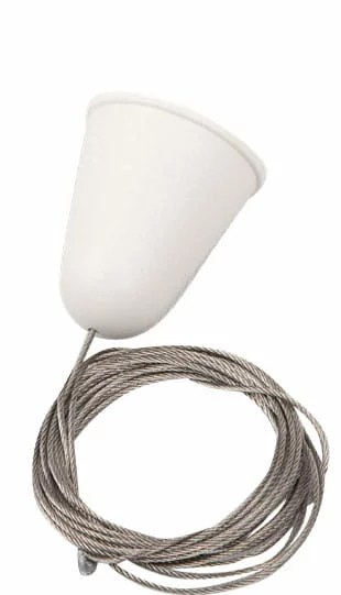 Suspensie pe cablu 5 m, reglabilă, fără suport alb Maxlight MHT1-P50-WH