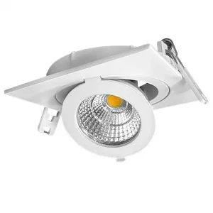 Panou LED COB Pătrat 12W Reglabil Lumină Caldă 2700K