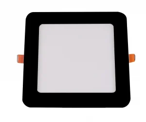 Panou LED Pătrat 18W 3CCT Încastrabil 1260lm Corp Negru Optonica