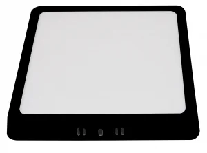 Panou LED Aplicat Pătrat 6W 3CCT Negru 420lm Optonica