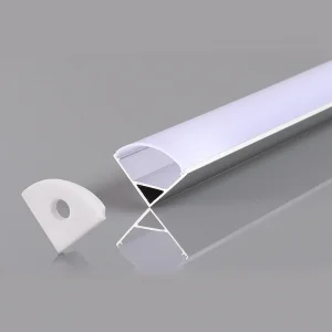 Profil Aluminiu pentru Bandă LED Gri 12mm L=2m Optonica