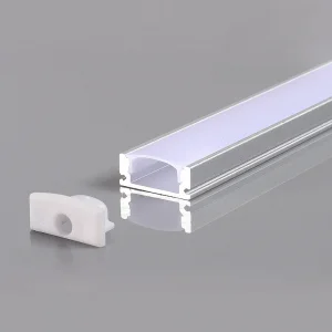 Profil Aluminiu pentru Bandă LED 17mm Încastrat 2m Alb Optonica