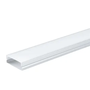 Profil Aluminiu pentru Bandă LED 2m 30x10mm Argintiu Capac Alb Optonica