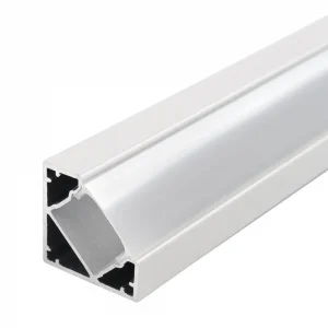 Profil Aluminiu pentru Bandă LED 2m 19x19mm Alb Mat Optonica
