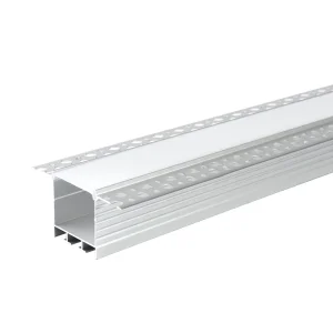 Profil Aluminiu pentru Bandă LED 2m 72x35mm Optonica Argintiu cu Capac Alb