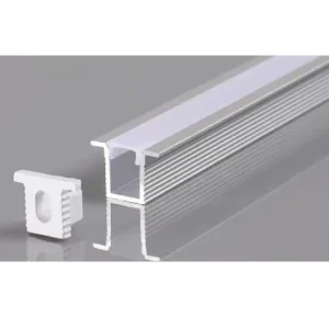 Profil Aluminiu pentru Bandă LED 2m 7.8x9mm Argintiu Capac Alb Optonica