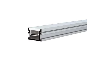 Profil Aluminiu pentru Bandă LED 2m Argintiu cu Capac Alb Optonica