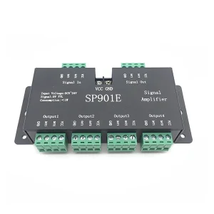 Amplificator Semnal SPI 8 Canale DC5-24V pentru Benzi LED Optonica