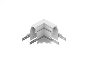Conector Unghiular Magnetic M35 Alb pentru Sistem Șină Magnetică Optonica