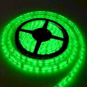 BANDA LED VERDE 4.8W/m, 12V DC, 60LED/m, SMD2835, IP20