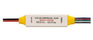 CONTROLLER PROFESIONAL RF SLAVE PENTRU BENZI LED RGBW, 6-24V DC, 3X2.5+4A, IP63