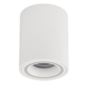 CORP DE ILUMINAT MONTAJ SUPRAFATA IP20, ROTUND, FIX, ALB