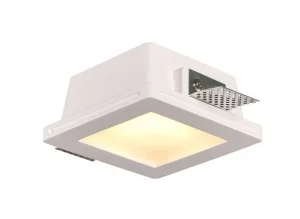 Corp Spot LED Încastrabil Pătrat Alb cu Sticlă Mat GU10 10W