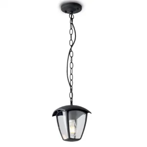 Lampă Grădină Stâlp E27 Matt Black 640mm IP44 Optonica