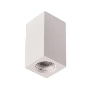 Spot LED Aplicat Pătrat GU10 10W Alb Gips+Aluminiu OT1-A2