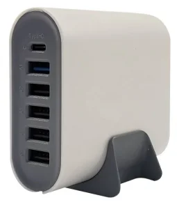 Hub Încărcare USB Optonica 6 Porturi 5xType-A 1xType-C Cablu 2m
