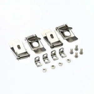Clipsuri Montaj Panouri LED Optonica OT1-A2 Metal Argintiu Set 4 Bucăți