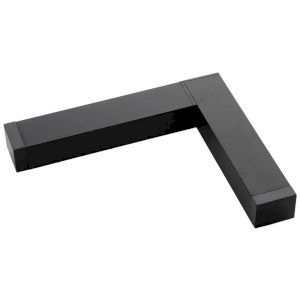 Conector electric 90° S-Track - Slim25 ∙ Negru