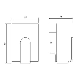 Corp de iluminat LED, DE PERETE, cu lumina indirecta, 3,5W, corp alb, lumina neutra