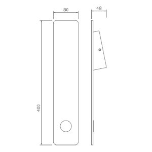 Corp de iluminat LED, DE PERETE, cu lumina indirecta, 5W, corp alb, lumina calda