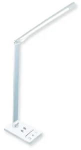 Lampă de birou LED 5W cu încărcare wireless, CCT 3000K-6000K, Alb